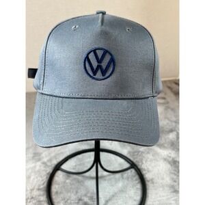 VOLKSWAGEN VW Logo Baseball Hat Cap Adult Gray Adjustable Strap Official Gear